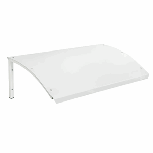 Varmepumpetak i metall, hvit